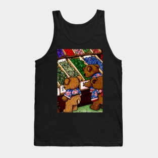 Japanese Teddy Bears Shopping Tank Top